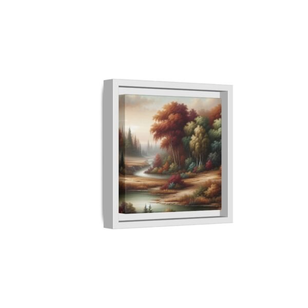 Canvas Wall Art, Beautiful Autumn Stream, Nature Landscape Decor, Framed Print, Multi-color Painting, Home Decor - Image 130