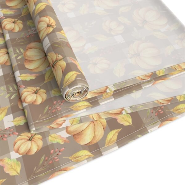 Fall Plaid and Pumpkin Table Runner, Thanksgiving Decor, Autumn Tablecloth, Farmhouse Kitchen Runner, Festive Dining Room Decor, Rustic Home - Image 11