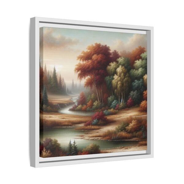 Canvas Wall Art, Beautiful Autumn Stream, Nature Landscape Decor, Framed Print, Multi-color Painting, Home Decor - Image 46