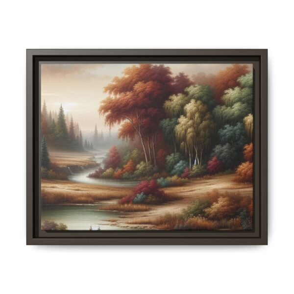 Canvas Wall Art, Beautiful Autumn Stream, Nature Landscape Decor, Framed Print, Multi-color Painting, Home Decor - Image 25