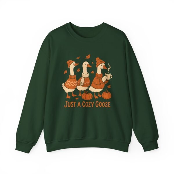 Cozy Goose Unisex Sweatshirt, Funny Bird Crewneck Jumper, Soft Gildan Pullover, Comfortable Animal Top, Chilly Weather Sweater - Image 29