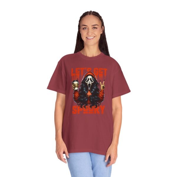 Let's Get Spooky Halloween Girl Comfort Colors T-Shirt, Coffee Lover Tee, Unisex Garment-Dyed Shirt - Image 87