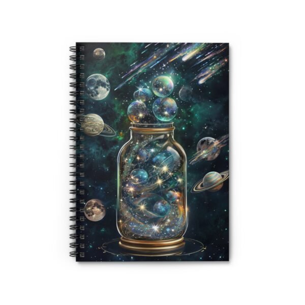 Cosmic Jar Journal, Space Diary Notebook, Celestial Writing Notepad, Galaxy Astronomer Planner, Astronomy Sketchbook Gift - Image 5