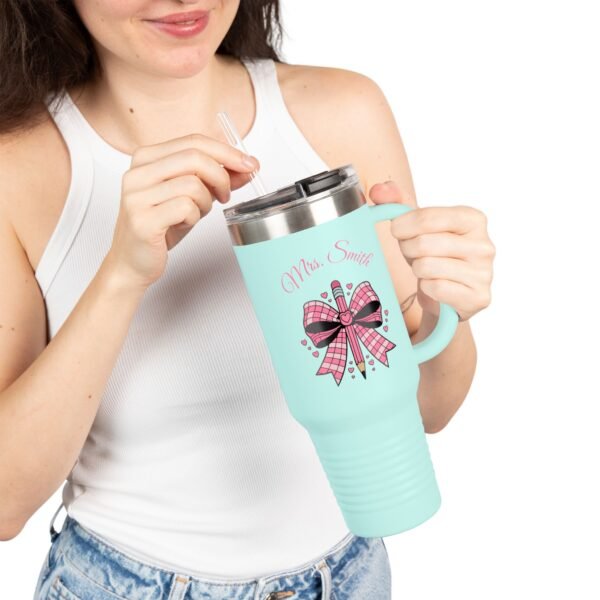 Personalized Teacher Tumbler, Insulated Travel Mug for Teachers - Image 25