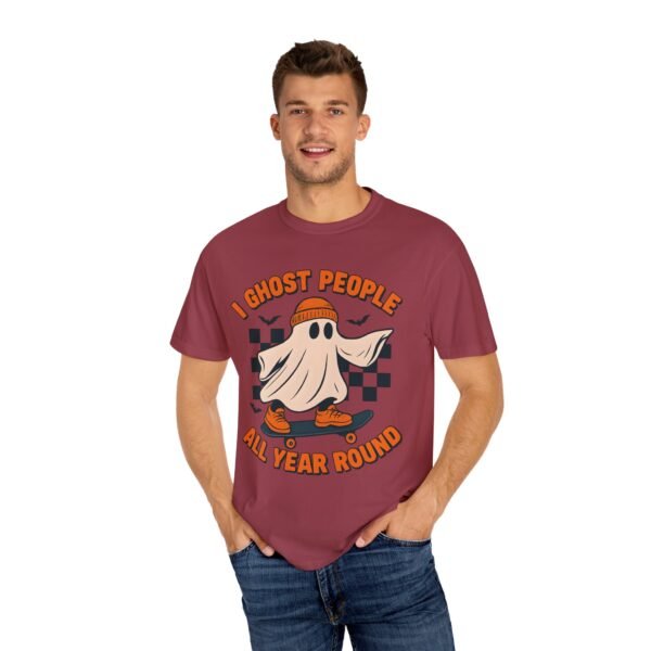 Ghost All Year Round Halloween Comfort Colors Unisex Tshirt, Scary Halloween Tee, Spooky Shirt, Funny Ghost Shirt, Halloween Costume Tee, - Image 60