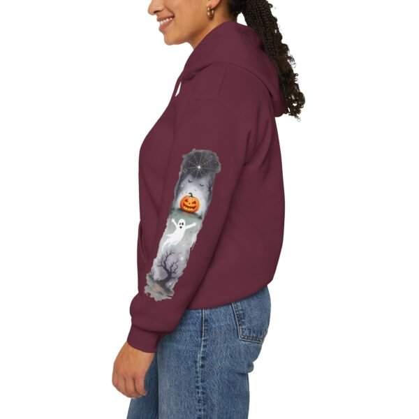 Halloween Spooky Scene Hoodie, Scary Gildan Sweatshirt, Halloween Print, Unisex Cozy Hoodie, Spooky Sweatshirt - Image 23