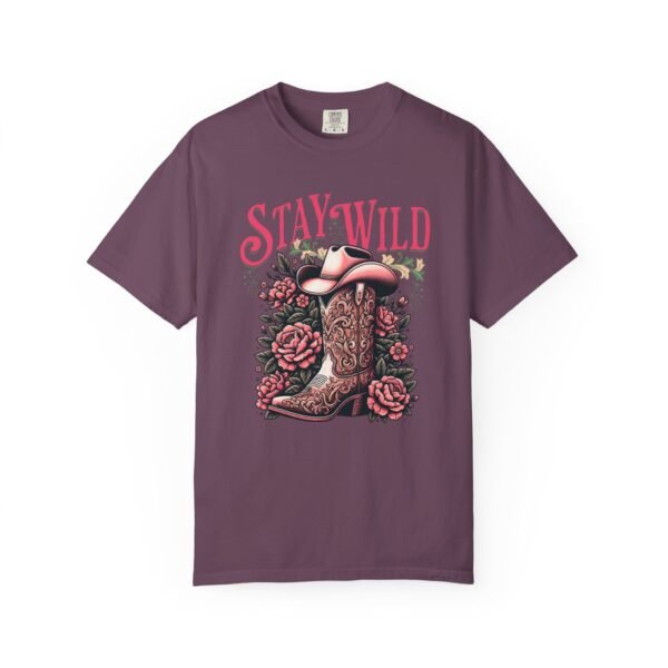 Stay Wild Cowgirl Unisex Garment-Dyed T-shirt, Comfort Colors Tee, Western Style Shirt, Boho Graphic Top, Rodeo Apparel - Image 77