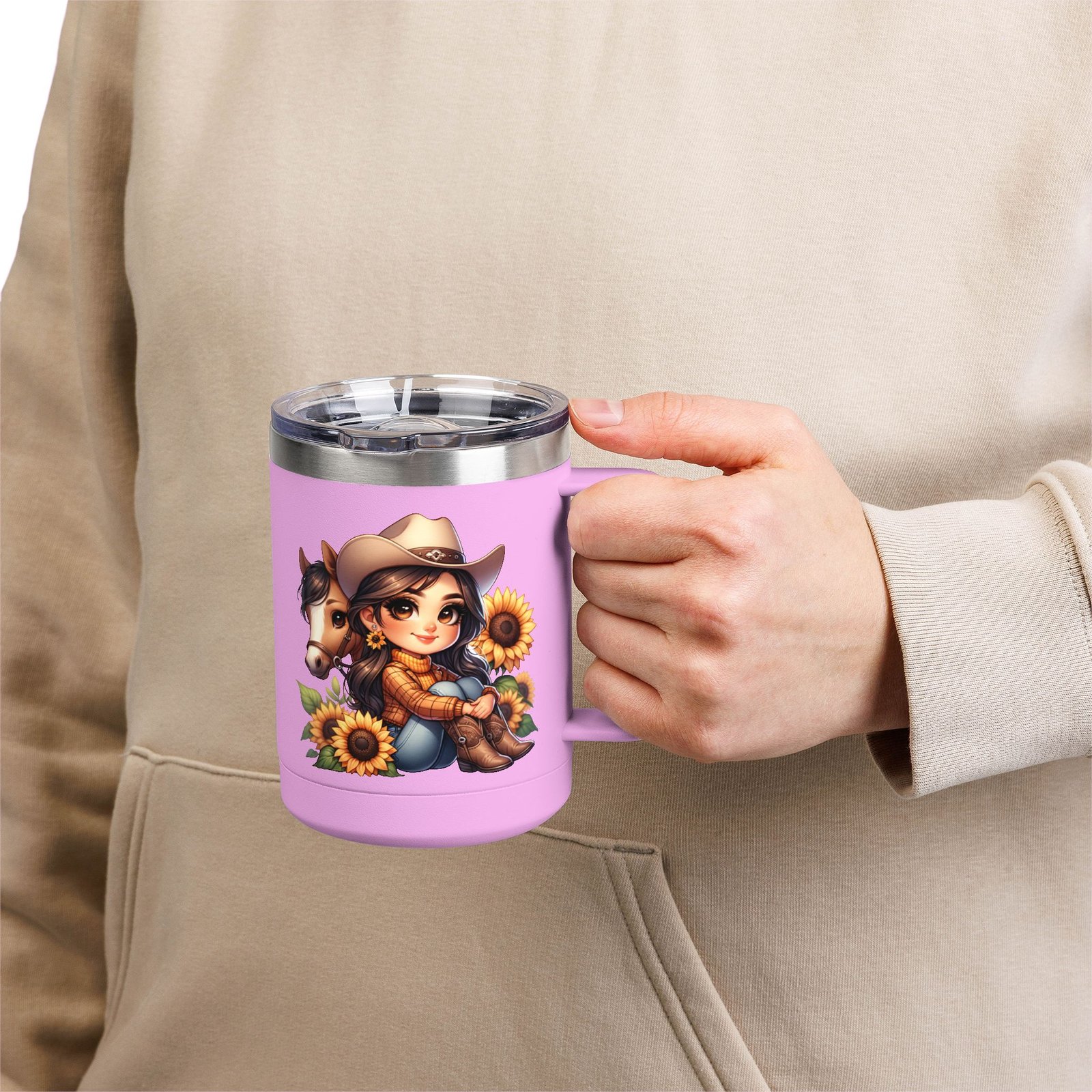 Cowgirl and Horse Coffee Mug Tumbler, Western Cowgirl Gift, Horse Lover Gift, 15oz Mug, Cowgirl Decor, Cowgirl Coffee Cup - Image 75