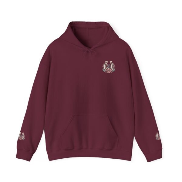 Horseshoe Wildflower Horse Unisex Hoodie, Gildan Soft Sweatshirt, Nature Lover Gift, Floral Animal Sweatshirt, Boho Horse Hoodie - Image 9