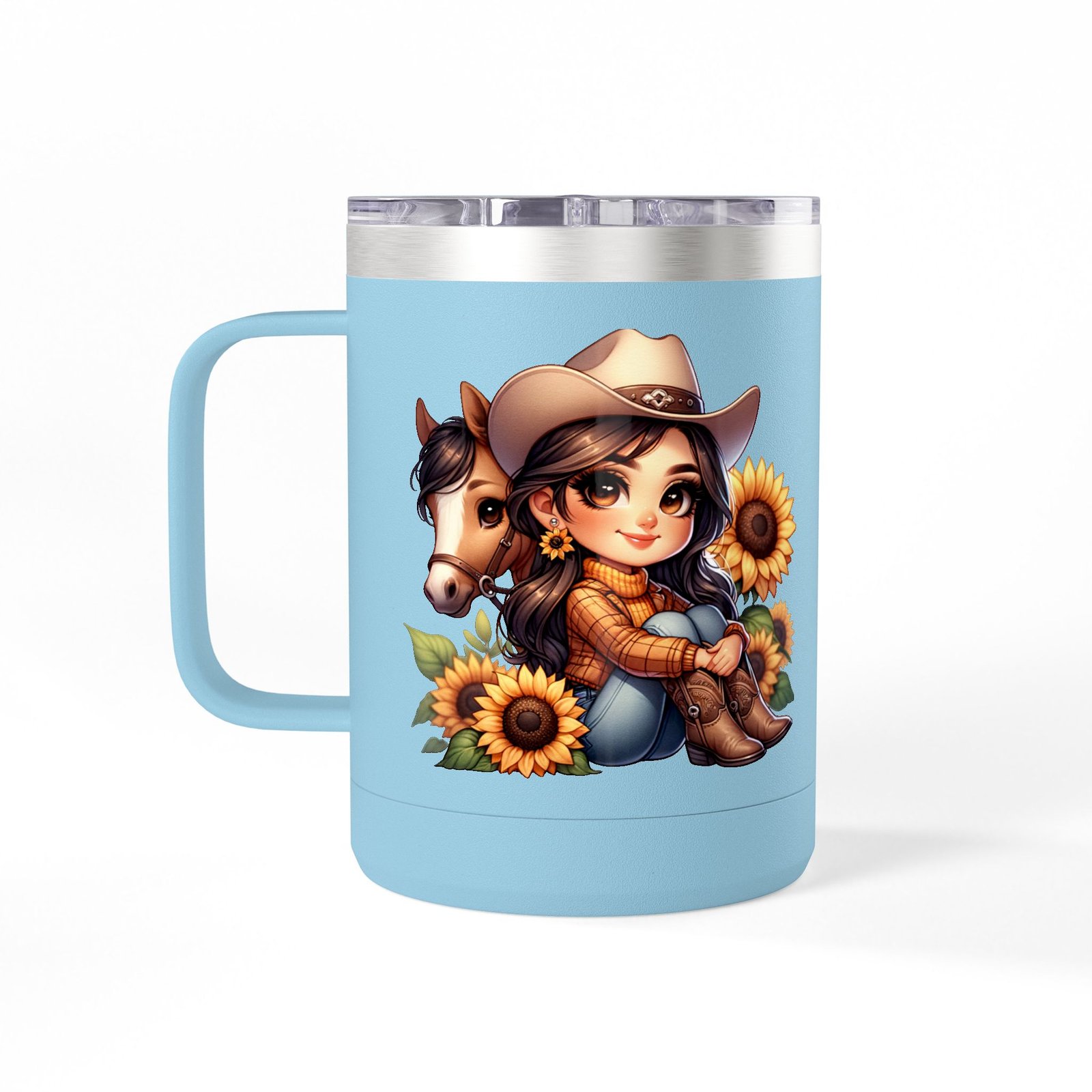 Cowgirl and Horse Coffee Mug Tumbler, Western Cowgirl Gift, Horse Lover Gift, 15oz Mug, Cowgirl Decor, Cowgirl Coffee Cup - Image 49