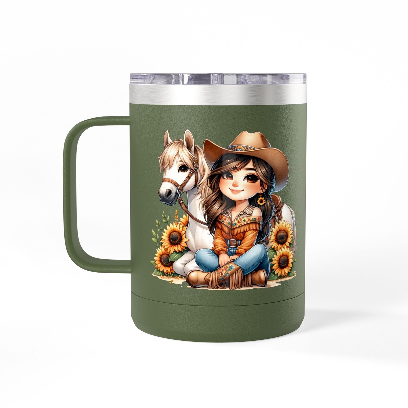 Cowgirl Sunflower Horse Coffee Mug Tumbler - Western Style Rustic Drinkware, Country Gift, Kitchen Decor, Cowgirl Lover Gift, Country Chic - Image 34