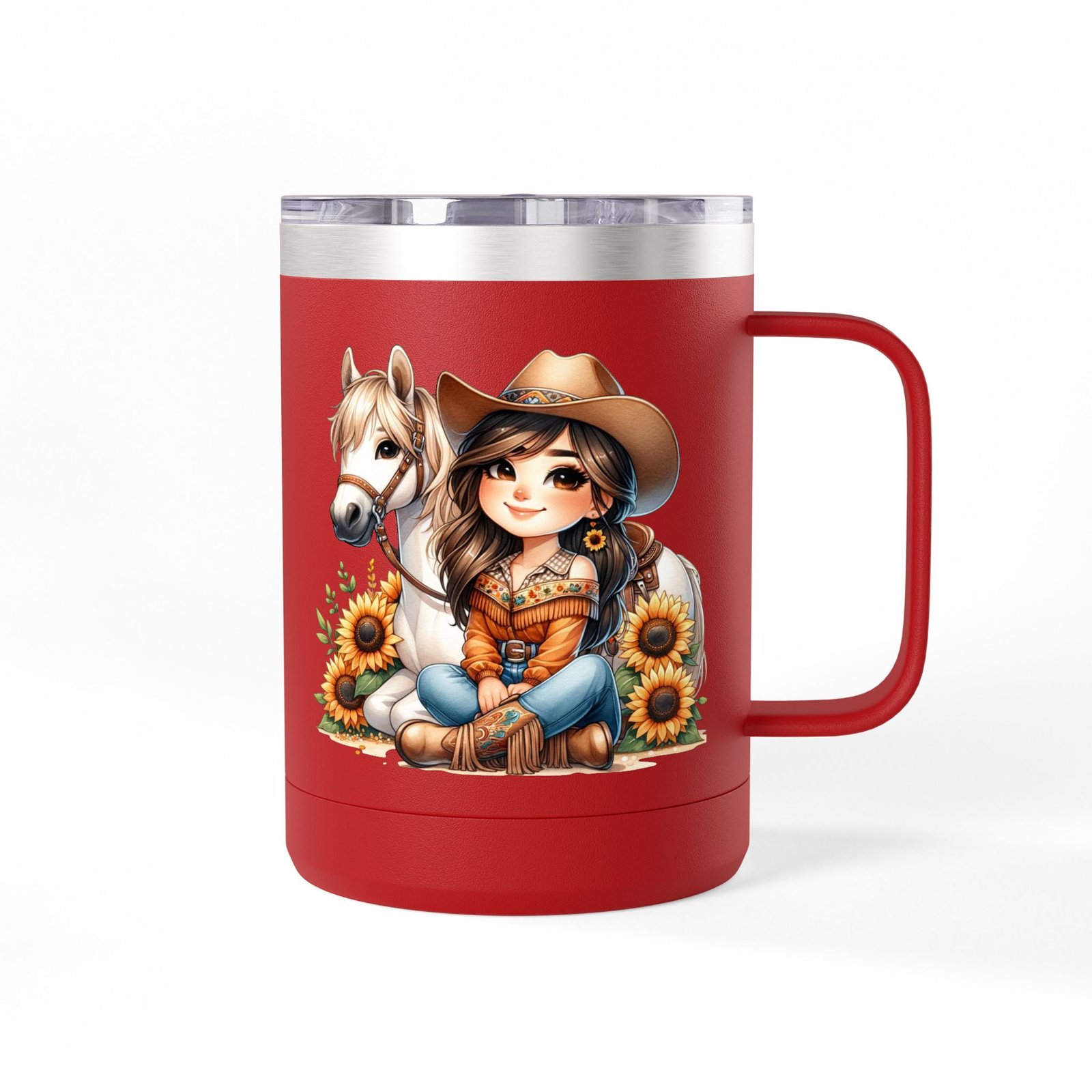 Cowgirl Sunflower Horse Coffee Mug Tumbler - Western Style Rustic Drinkware, Country Gift, Kitchen Decor, Cowgirl Lover Gift, Country Chic - Image 17