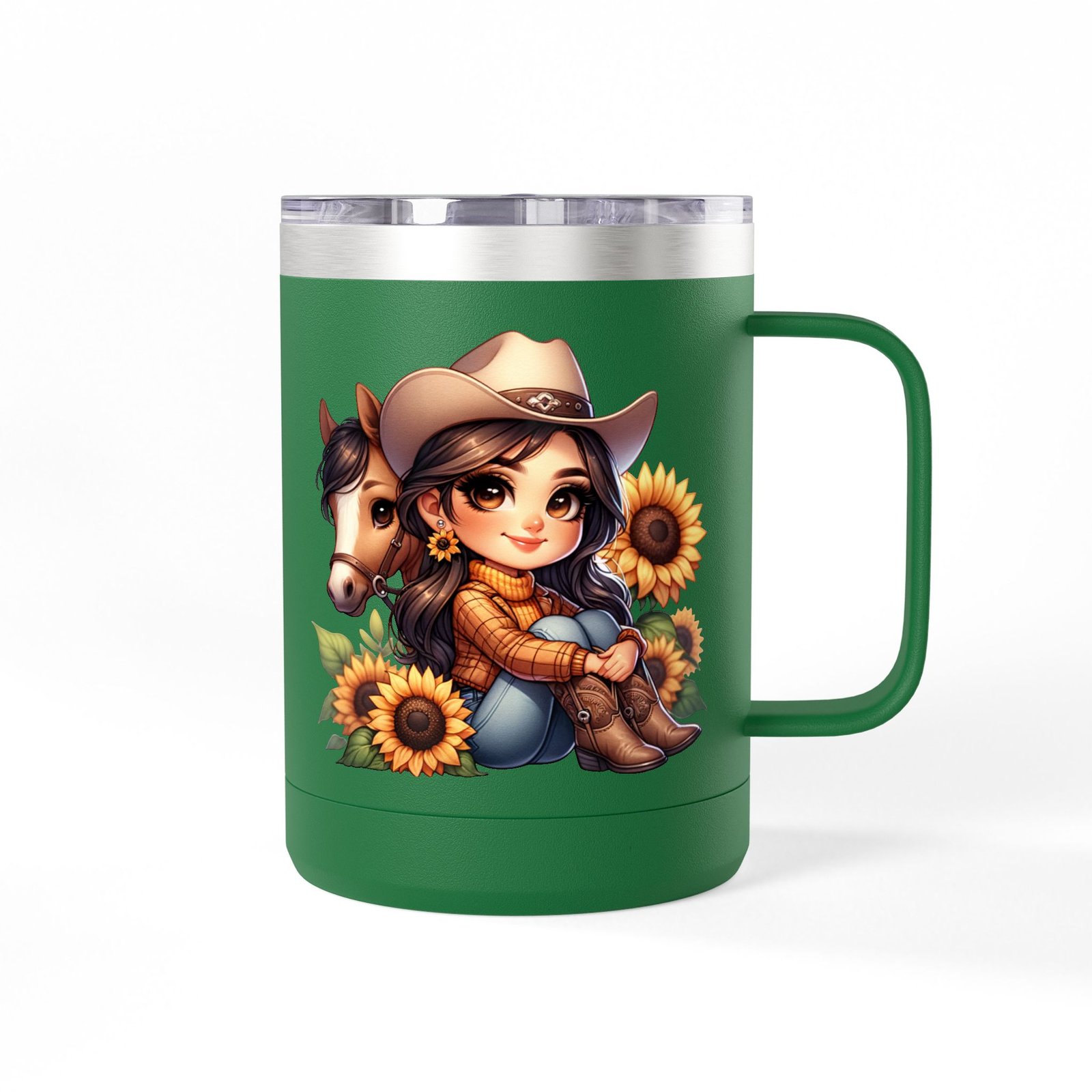 Cowgirl and Horse Coffee Mug Tumbler, Western Cowgirl Gift, Horse Lover Gift, 15oz Mug, Cowgirl Decor, Cowgirl Coffee Cup - Image 3