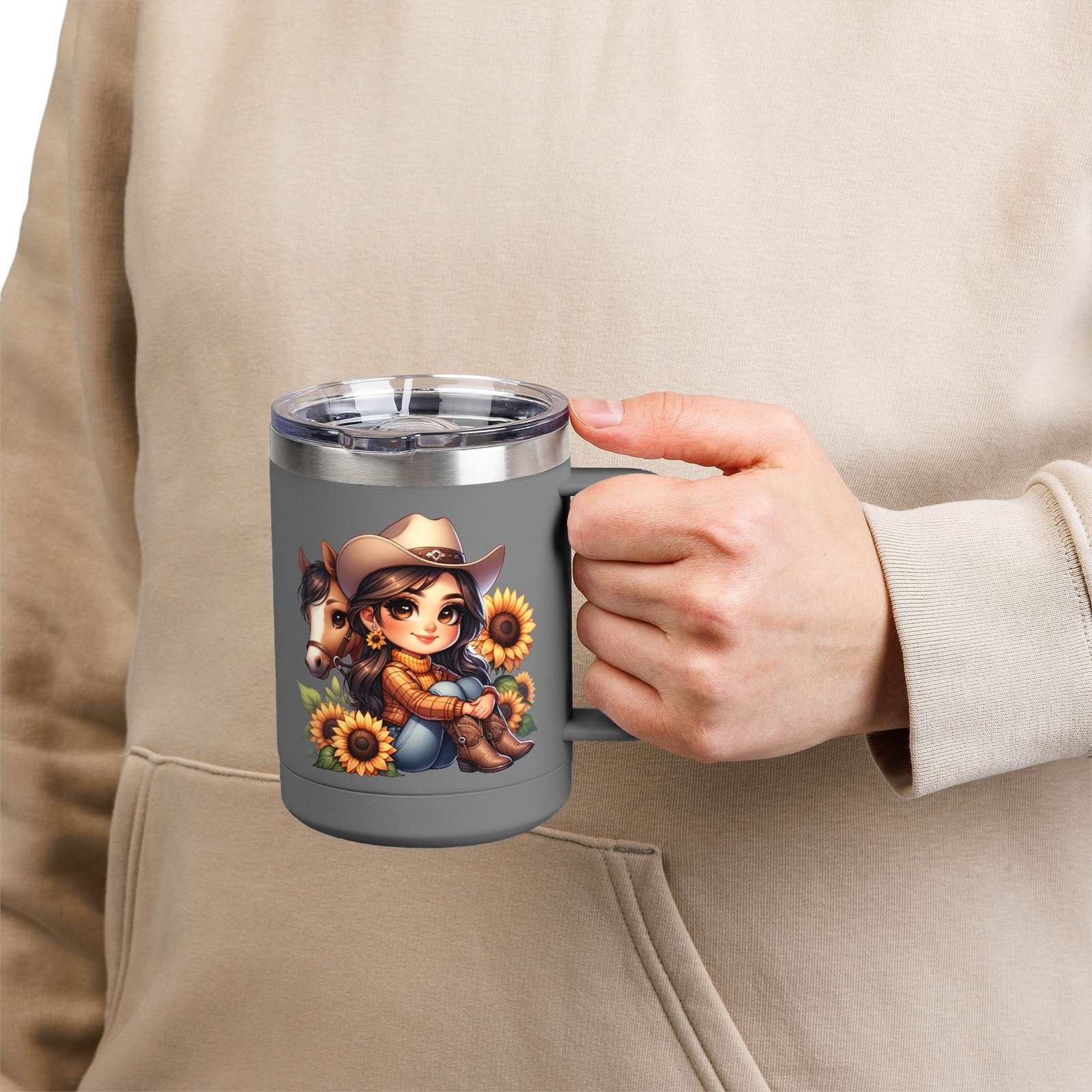 Cowgirl and Horse Coffee Mug Tumbler, Western Cowgirl Gift, Horse Lover Gift, 15oz Mug, Cowgirl Decor, Cowgirl Coffee Cup - Image 45