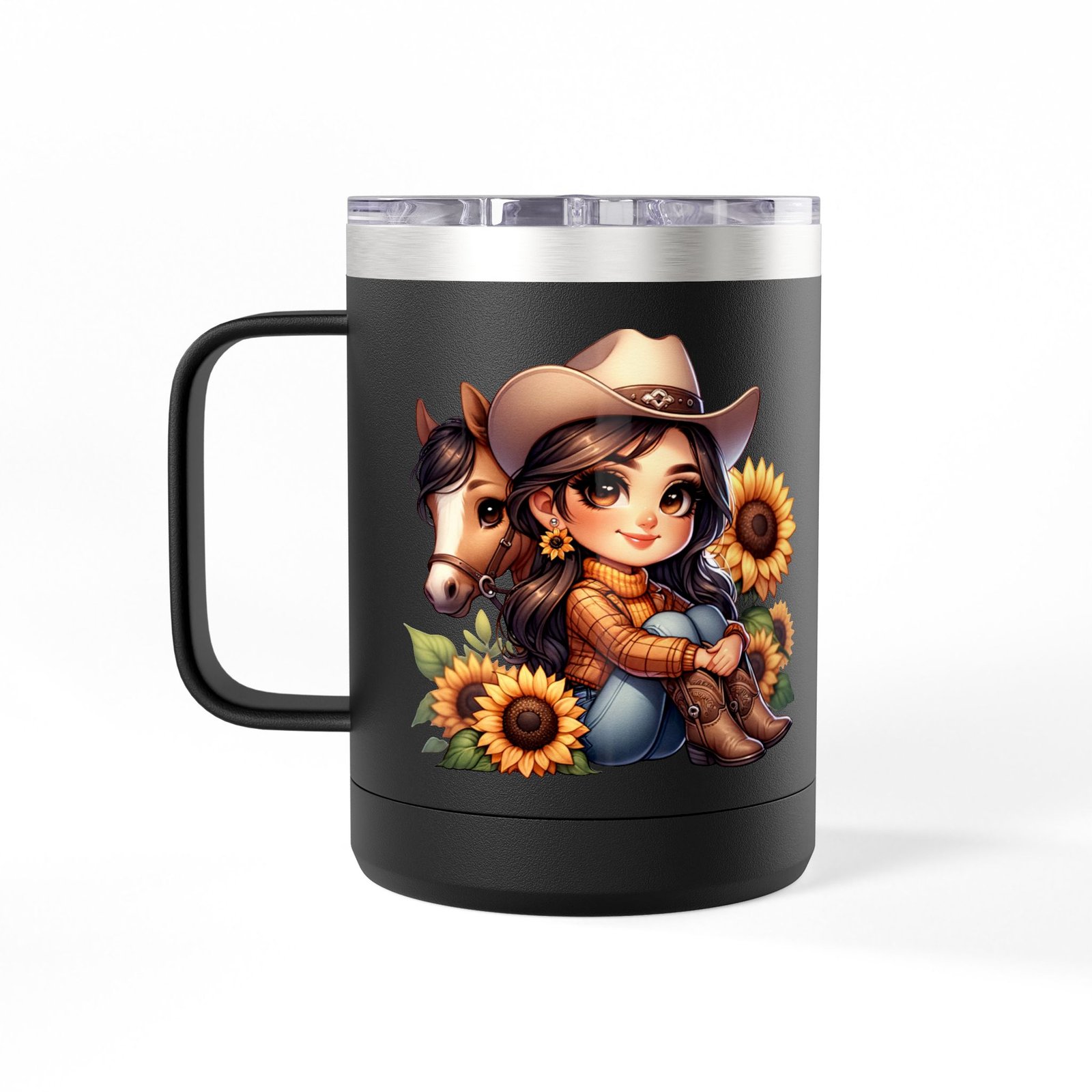 Cowgirl and Horse Coffee Mug Tumbler, Western Cowgirl Gift, Horse Lover Gift, 15oz Mug, Cowgirl Decor, Cowgirl Coffee Cup - Image 29