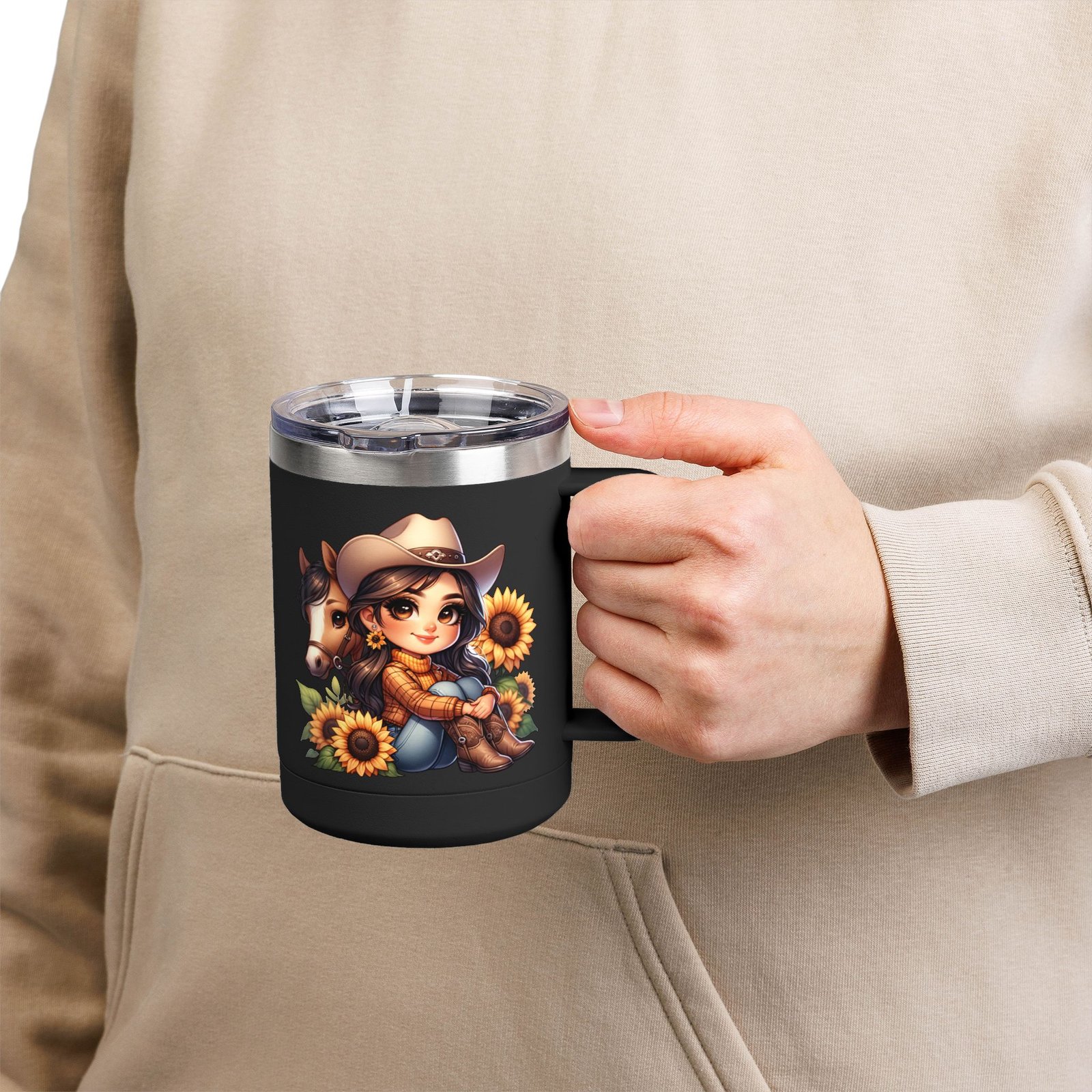 Cowgirl and Horse Coffee Mug Tumbler, Western Cowgirl Gift, Horse Lover Gift, 15oz Mug, Cowgirl Decor, Cowgirl Coffee Cup - Image 30