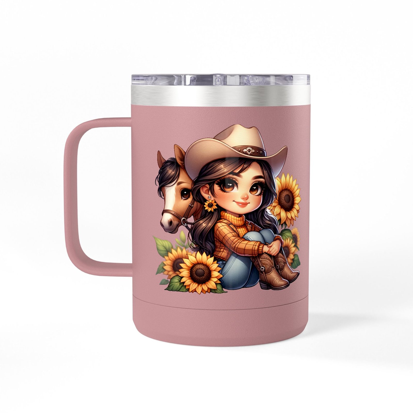 Cowgirl and Horse Coffee Mug Tumbler, Western Cowgirl Gift, Horse Lover Gift, 15oz Mug, Cowgirl Decor, Cowgirl Coffee Cup - Image 79