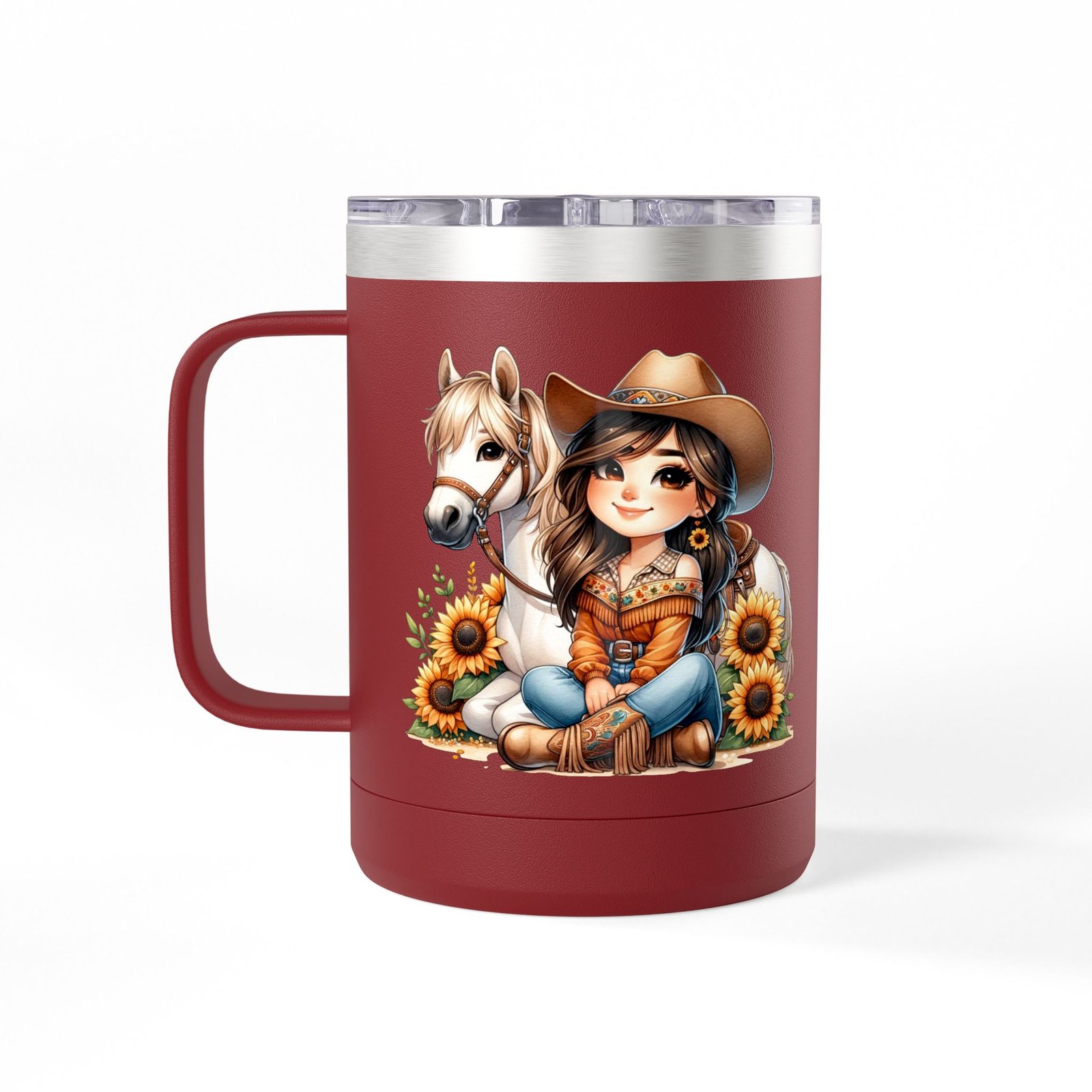 Cowgirl Sunflower Horse Coffee Mug Tumbler - Western Style Rustic Drinkware, Country Gift, Kitchen Decor, Cowgirl Lover Gift, Country Chic - Image 5