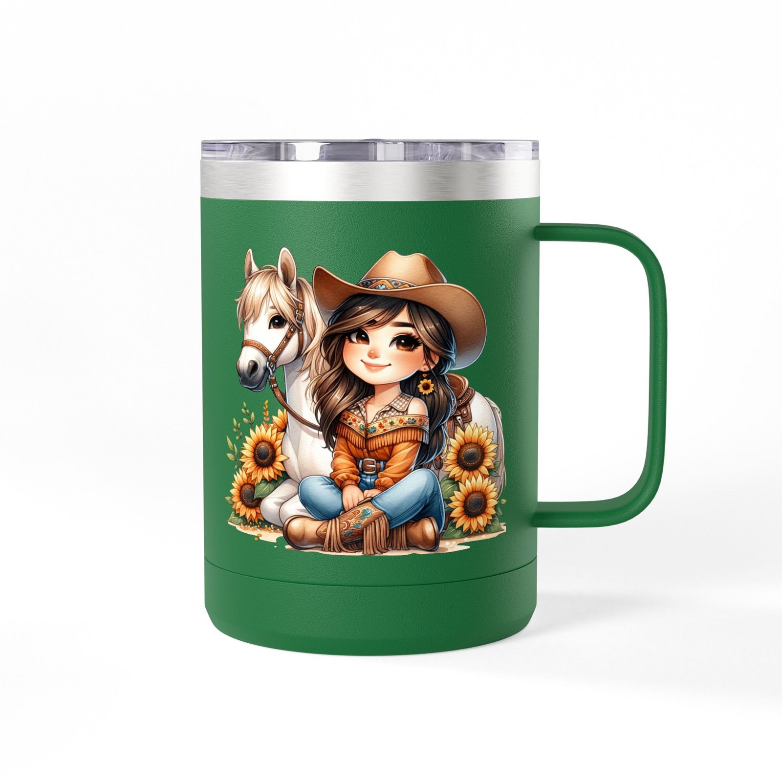 Cowgirl Sunflower Horse Coffee Mug Tumbler - Western Style Rustic Drinkware, Country Gift, Kitchen Decor, Cowgirl Lover Gift, Country Chic - Image 37