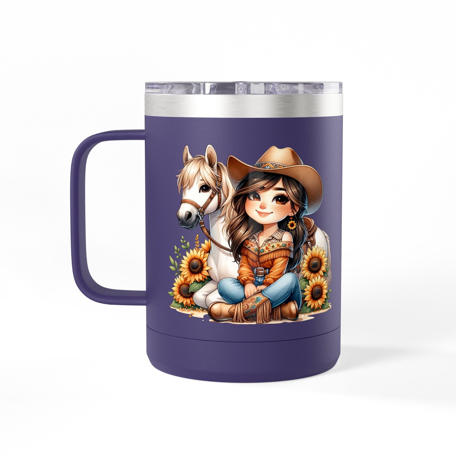 Cowgirl Sunflower Horse Coffee Mug Tumbler - Western Style Rustic Drinkware, Country Gift, Kitchen Decor, Cowgirl Lover Gift, Country Chic - Image 59