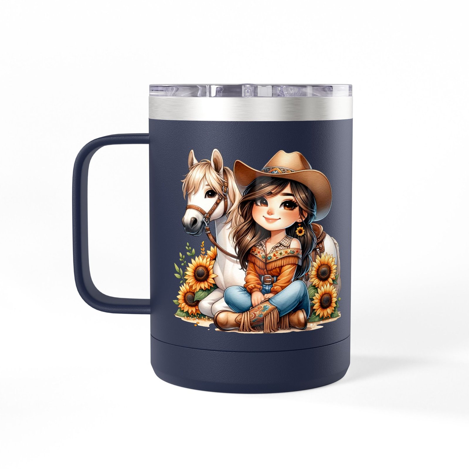 Cowgirl Sunflower Horse Coffee Mug Tumbler - Western Style Rustic Drinkware, Country Gift, Kitchen Decor, Cowgirl Lover Gift, Country Chic - Image 64
