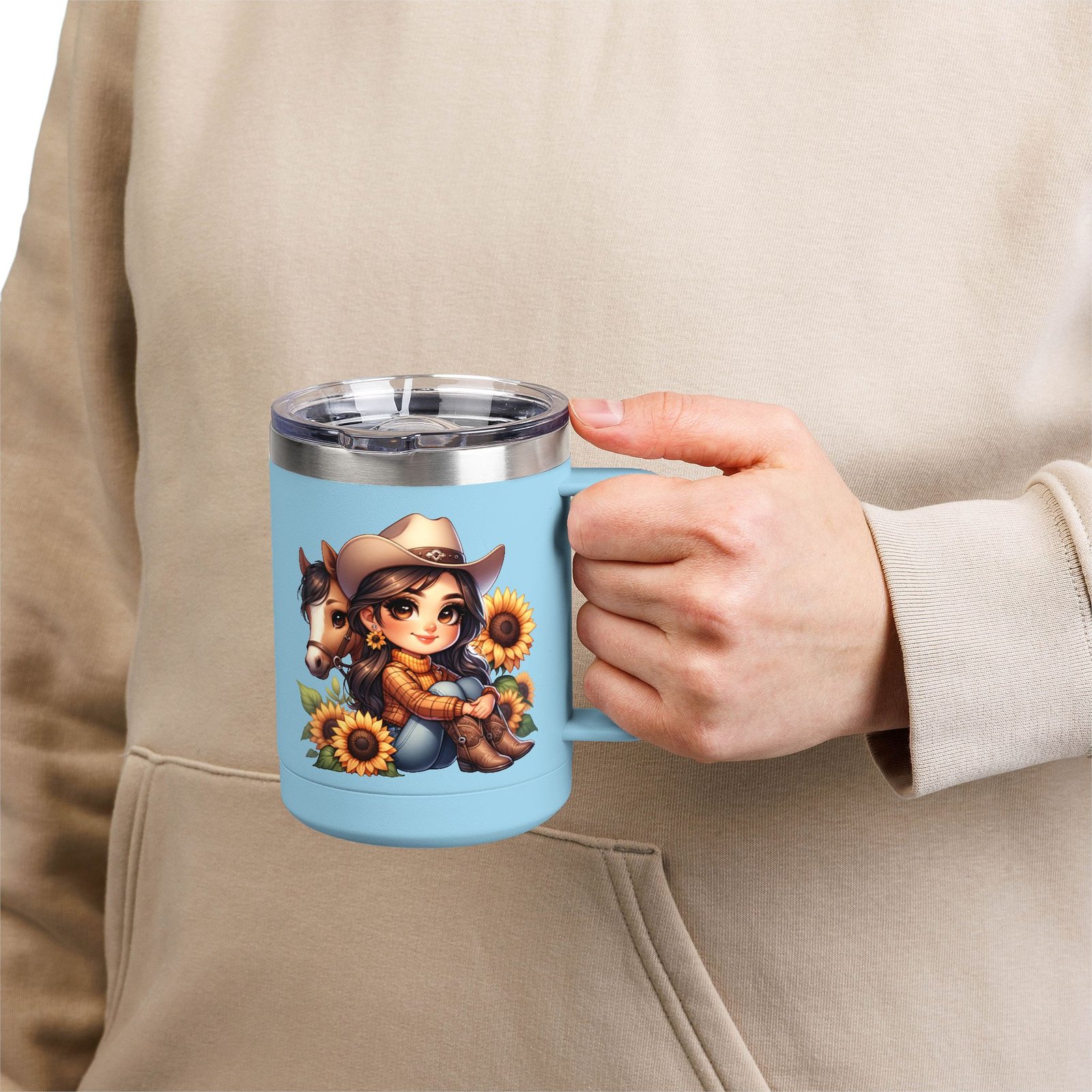 Cowgirl and Horse Coffee Mug Tumbler, Western Cowgirl Gift, Horse Lover Gift, 15oz Mug, Cowgirl Decor, Cowgirl Coffee Cup - Image 50