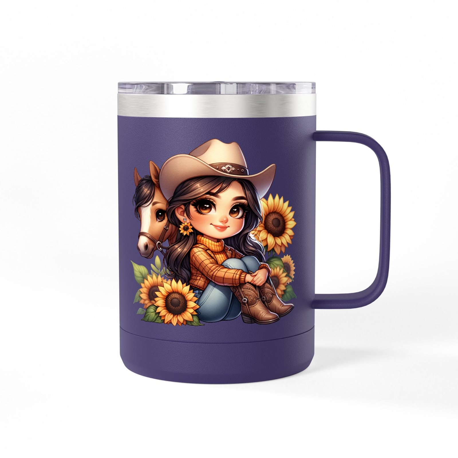 Cowgirl and Horse Coffee Mug Tumbler, Western Cowgirl Gift, Horse Lover Gift, 15oz Mug, Cowgirl Decor, Cowgirl Coffee Cup - Image 62