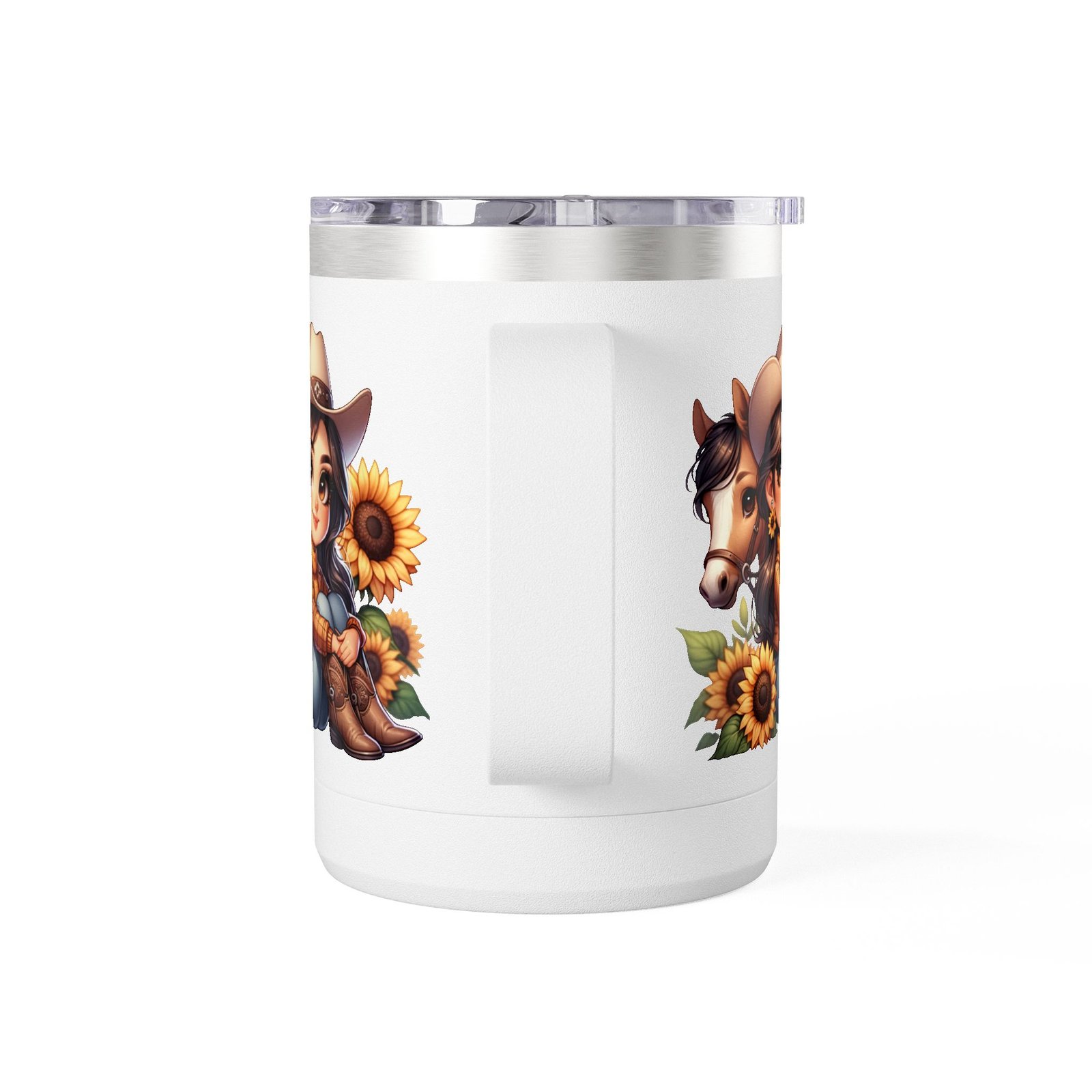 Cowgirl and Horse Coffee Mug Tumbler, Western Cowgirl Gift, Horse Lover Gift, 15oz Mug, Cowgirl Decor, Cowgirl Coffee Cup - Image 8