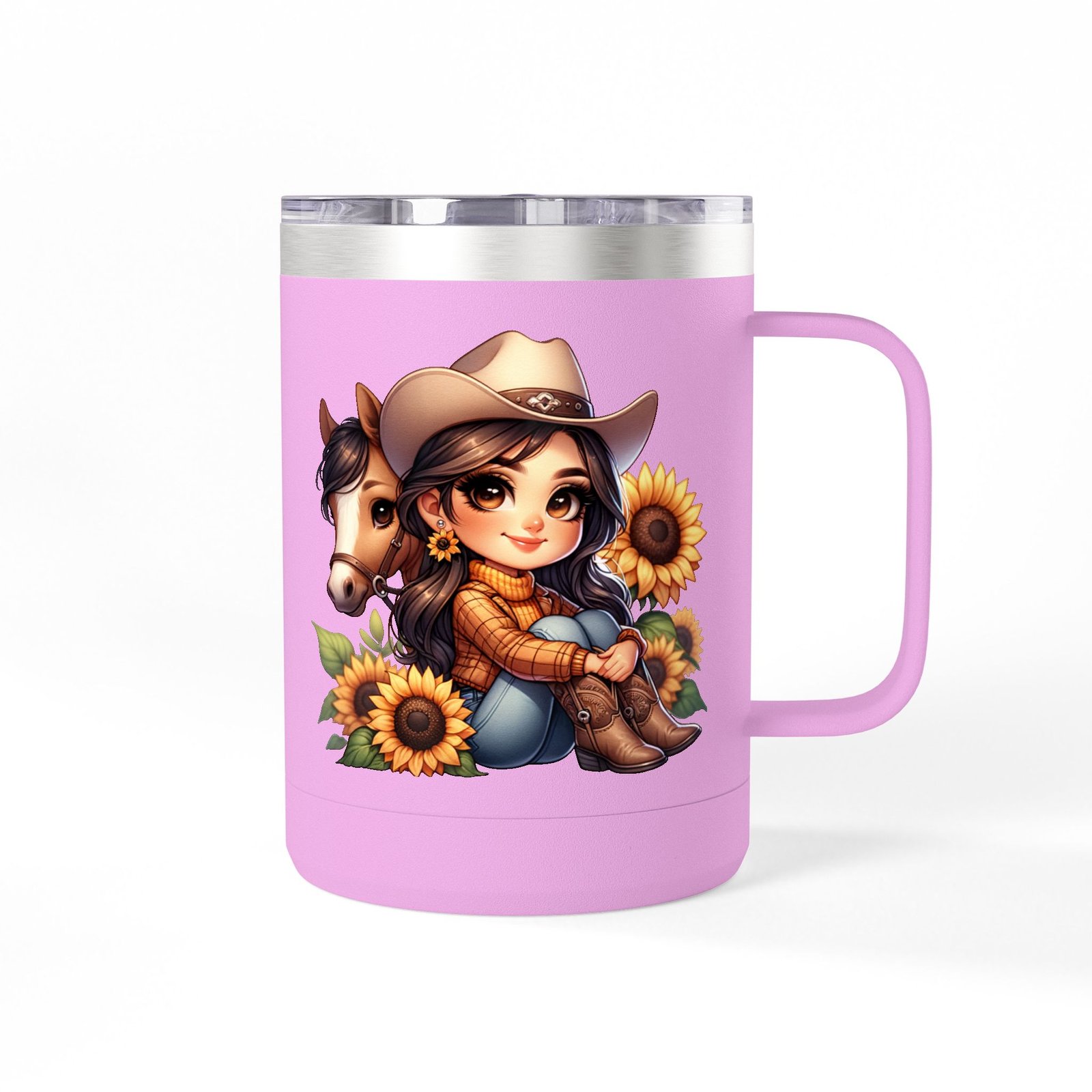 Cowgirl and Horse Coffee Mug Tumbler, Western Cowgirl Gift, Horse Lover Gift, 15oz Mug, Cowgirl Decor, Cowgirl Coffee Cup - Image 72