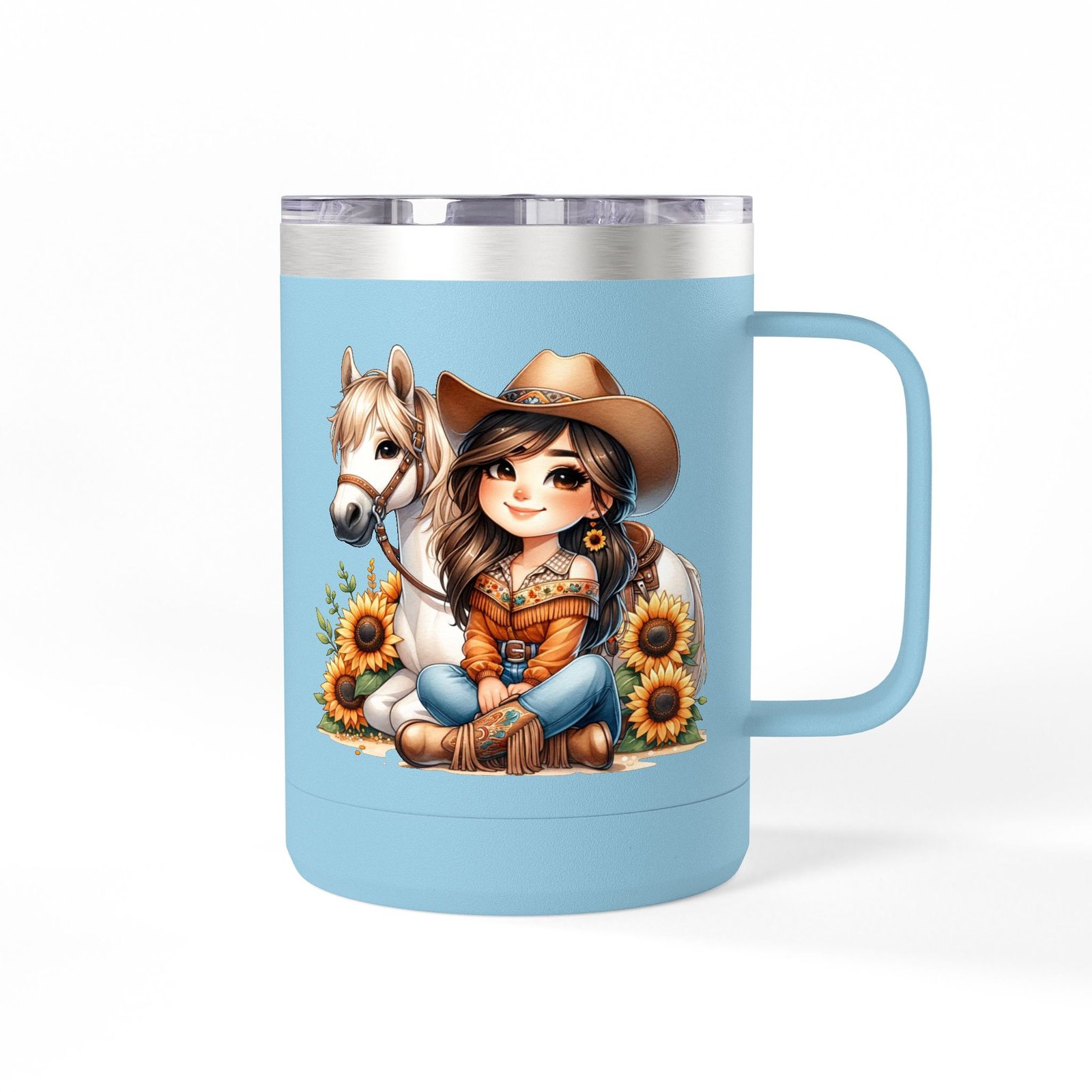 Cowgirl Sunflower Horse Coffee Mug Tumbler - Western Style Rustic Drinkware, Country Gift, Kitchen Decor, Cowgirl Lover Gift, Country Chic - Image 42