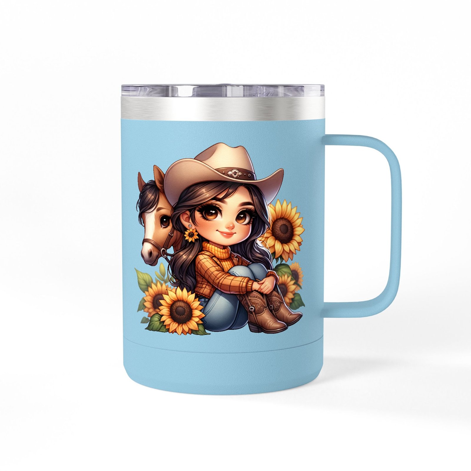 Cowgirl and Horse Coffee Mug Tumbler, Western Cowgirl Gift, Horse Lover Gift, 15oz Mug, Cowgirl Decor, Cowgirl Coffee Cup - Image 47