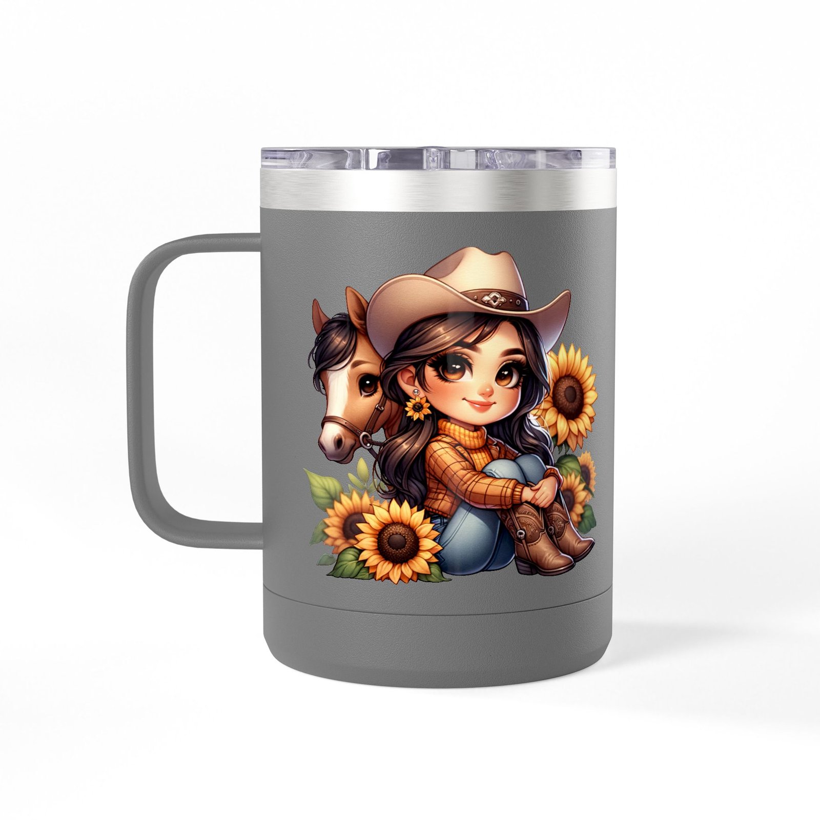 Cowgirl and Horse Coffee Mug Tumbler, Western Cowgirl Gift, Horse Lover Gift, 15oz Mug, Cowgirl Decor, Cowgirl Coffee Cup - Image 44