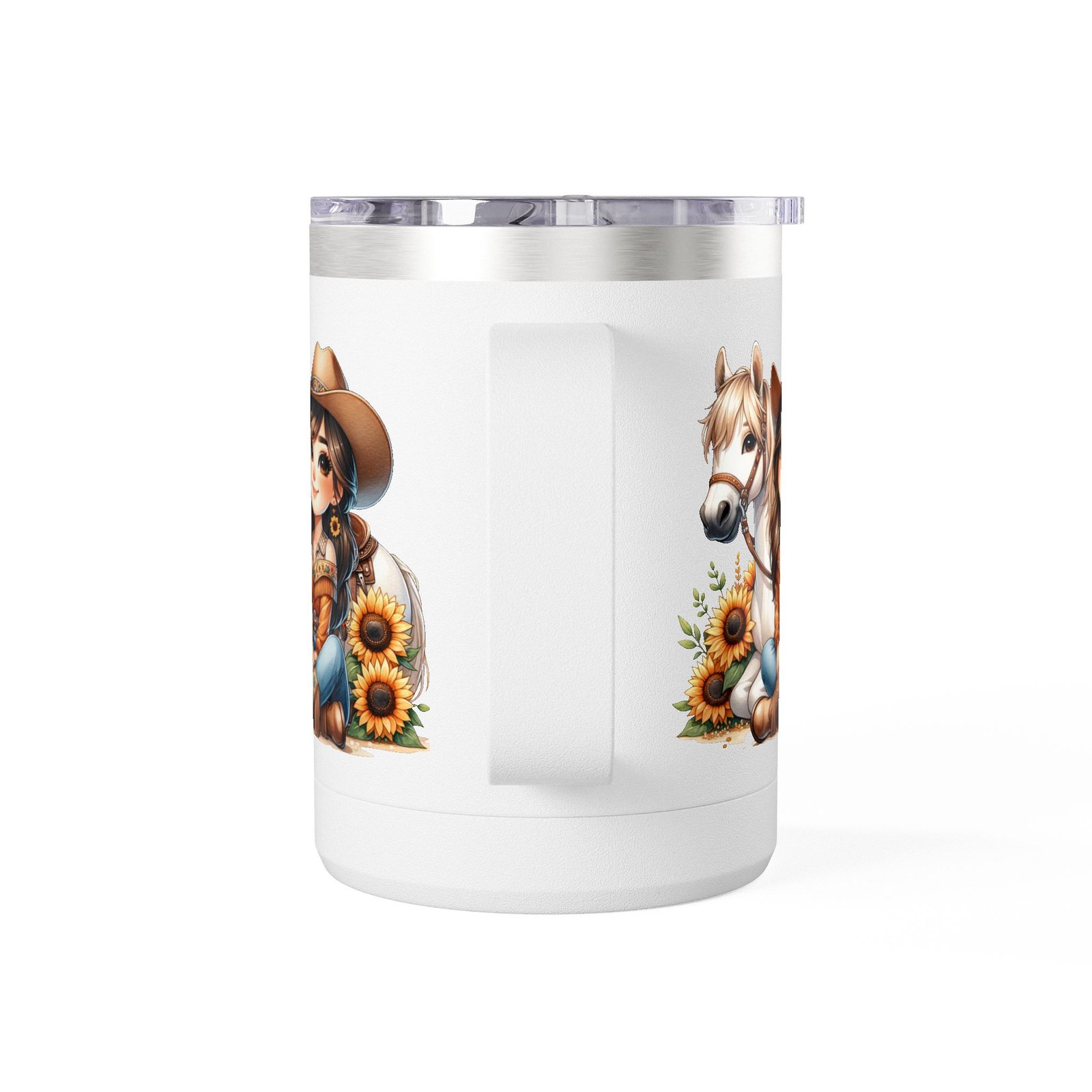 Cowgirl Sunflower Horse Coffee Mug Tumbler - Western Style Rustic Drinkware, Country Gift, Kitchen Decor, Cowgirl Lover Gift, Country Chic - Image 8