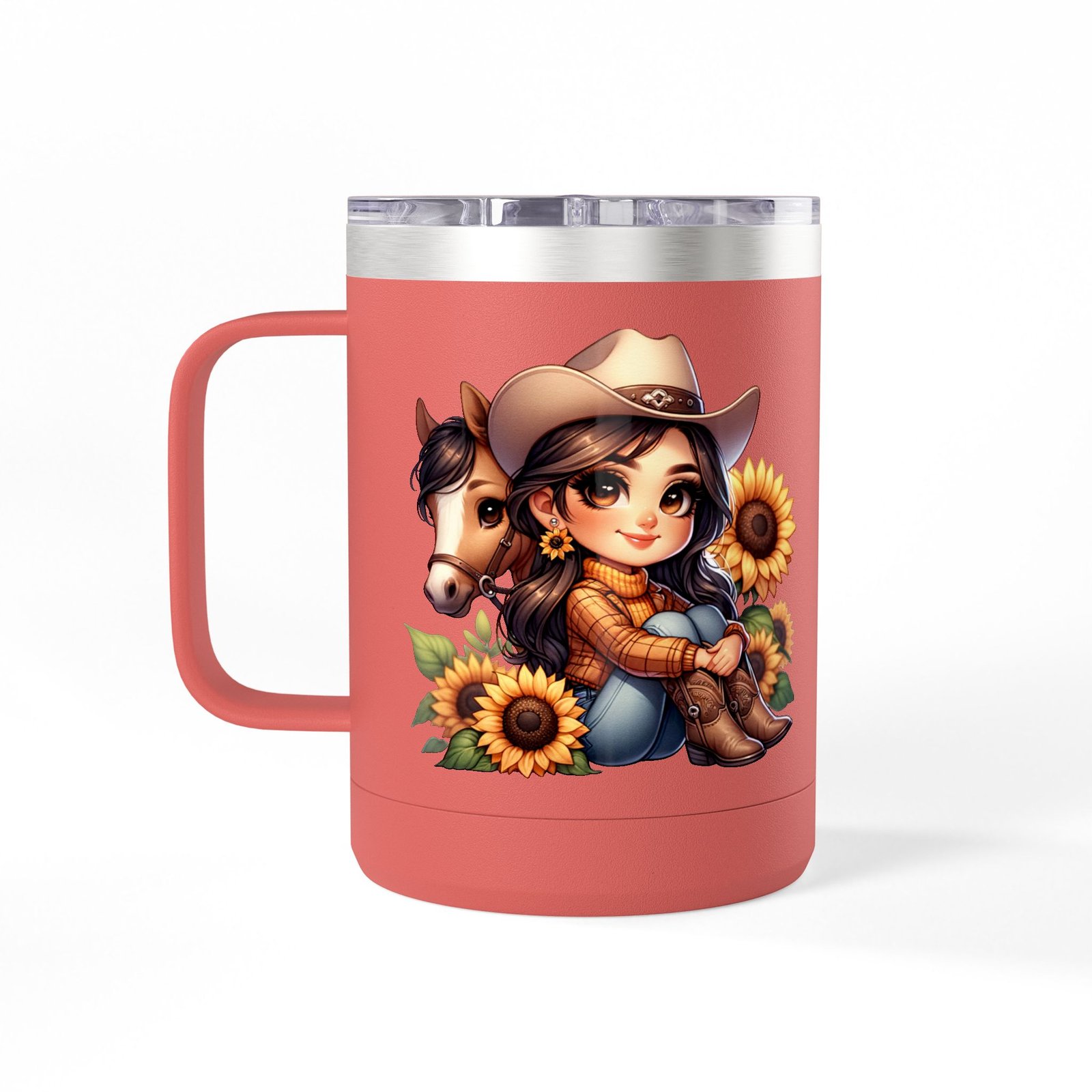 Cowgirl and Horse Coffee Mug Tumbler, Western Cowgirl Gift, Horse Lover Gift, 15oz Mug, Cowgirl Decor, Cowgirl Coffee Cup - Image 14