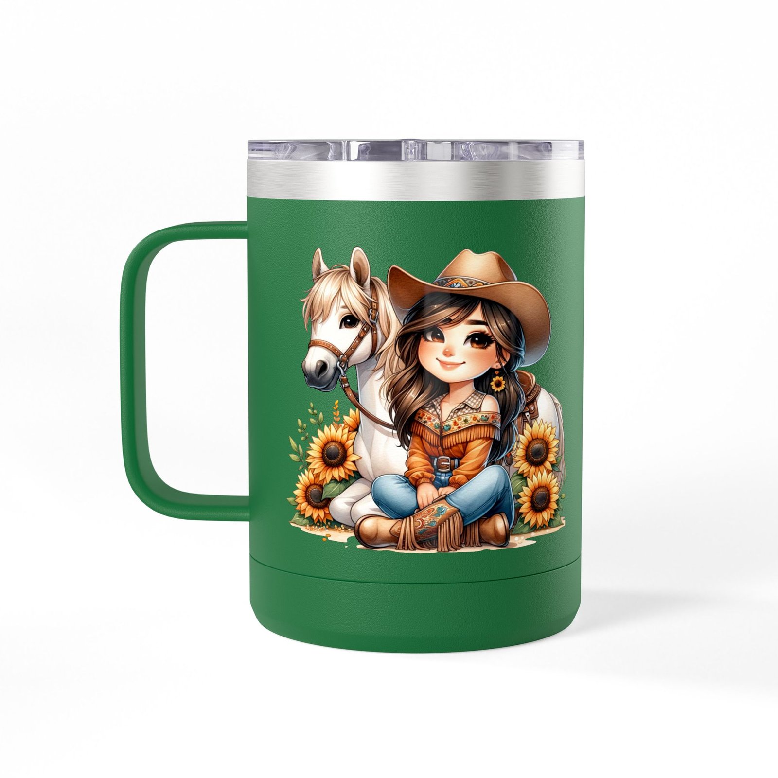 Cowgirl Sunflower Horse Coffee Mug Tumbler - Western Style Rustic Drinkware, Country Gift, Kitchen Decor, Cowgirl Lover Gift, Country Chic - Image 39