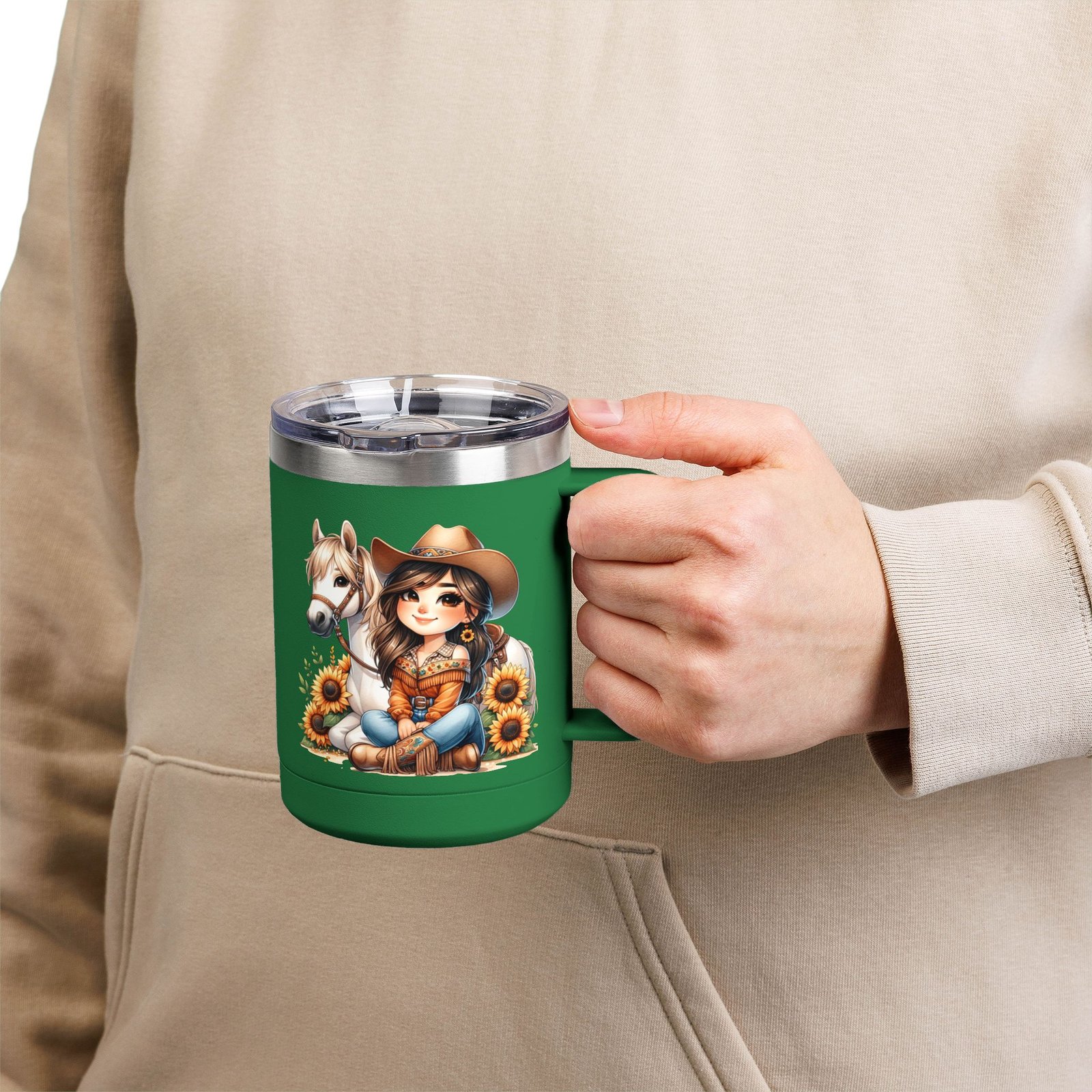 Cowgirl Sunflower Horse Coffee Mug Tumbler - Western Style Rustic Drinkware, Country Gift, Kitchen Decor, Cowgirl Lover Gift, Country Chic - Image 40