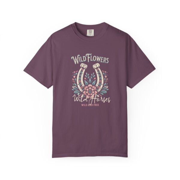 Wild Flowers and Wild Horses Comfort Colors T-Shirt, Unisex Tee, Nature Lover Shirt, Horse Lover Gift, Floral Graphic Tee - Image 55