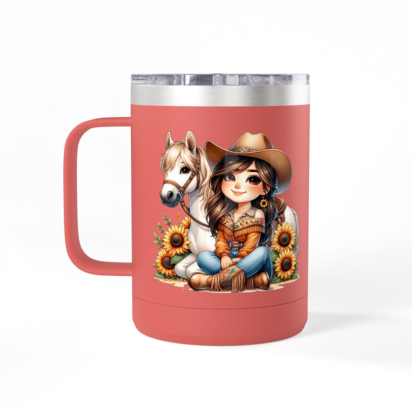 Cowgirl Sunflower Horse Coffee Mug Tumbler - Western Style Rustic Drinkware, Country Gift, Kitchen Decor, Cowgirl Lover Gift, Country Chic - Image 14