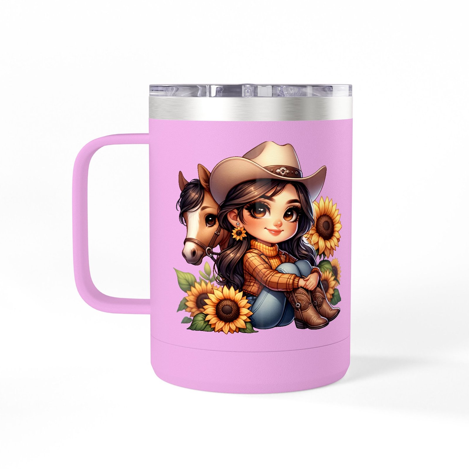 Cowgirl and Horse Coffee Mug Tumbler, Western Cowgirl Gift, Horse Lover Gift, 15oz Mug, Cowgirl Decor, Cowgirl Coffee Cup - Image 74