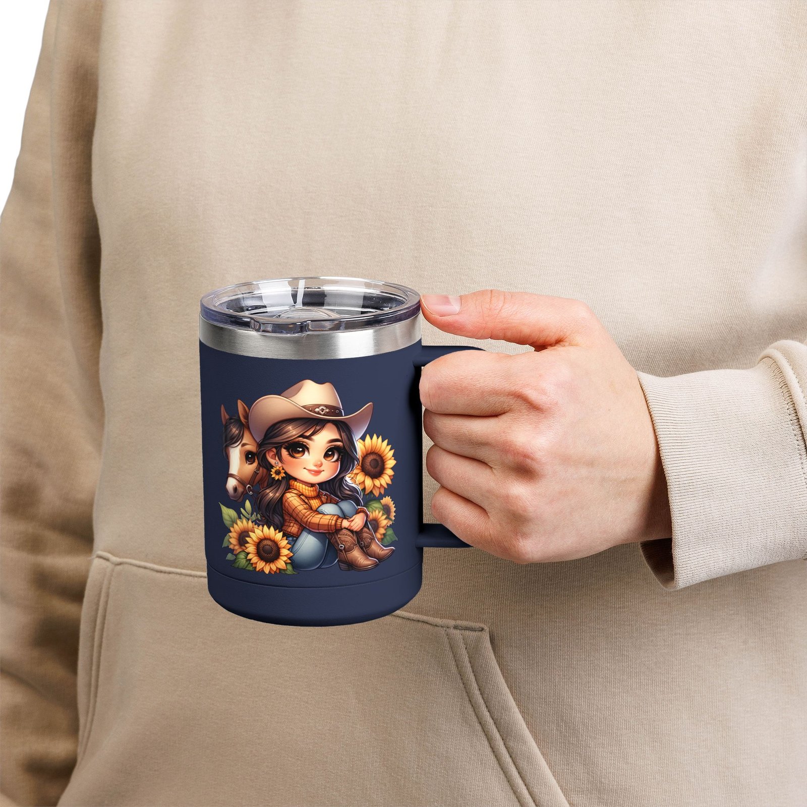 Cowgirl and Horse Coffee Mug Tumbler, Western Cowgirl Gift, Horse Lover Gift, 15oz Mug, Cowgirl Decor, Cowgirl Coffee Cup - Image 70