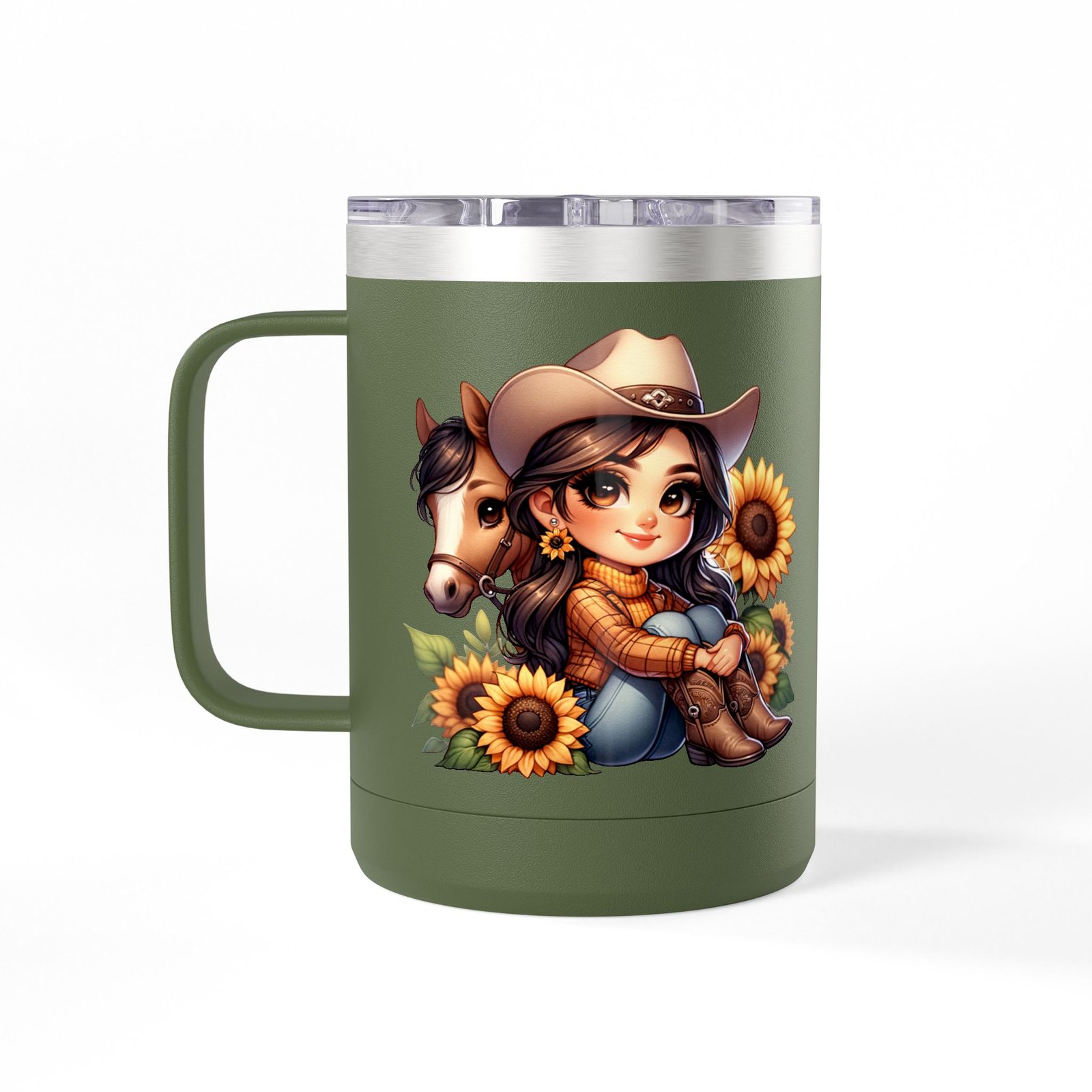 Cowgirl and Horse Coffee Mug Tumbler, Western Cowgirl Gift, Horse Lover Gift, 15oz Mug, Cowgirl Decor, Cowgirl Coffee Cup - Image 39