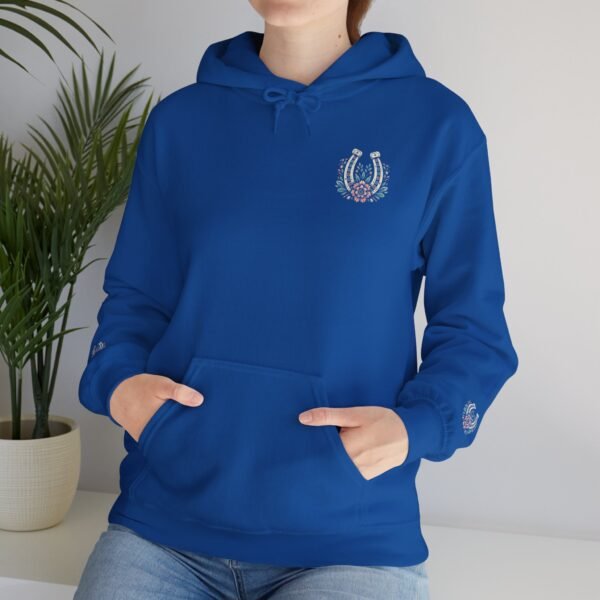 Horseshoe Wildflower Horse Unisex Hoodie, Gildan Soft Sweatshirt, Nature Lover Gift, Floral Animal Sweatshirt, Boho Horse Hoodie - Image 37
