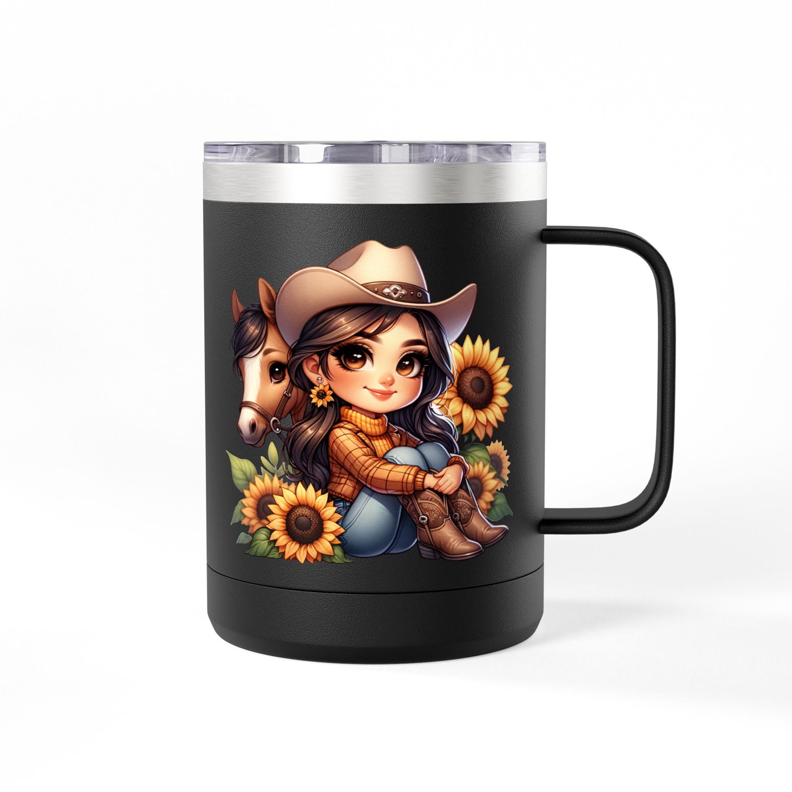 Cowgirl and Horse Coffee Mug Tumbler, Western Cowgirl Gift, Horse Lover Gift, 15oz Mug, Cowgirl Decor, Cowgirl Coffee Cup - Image 27