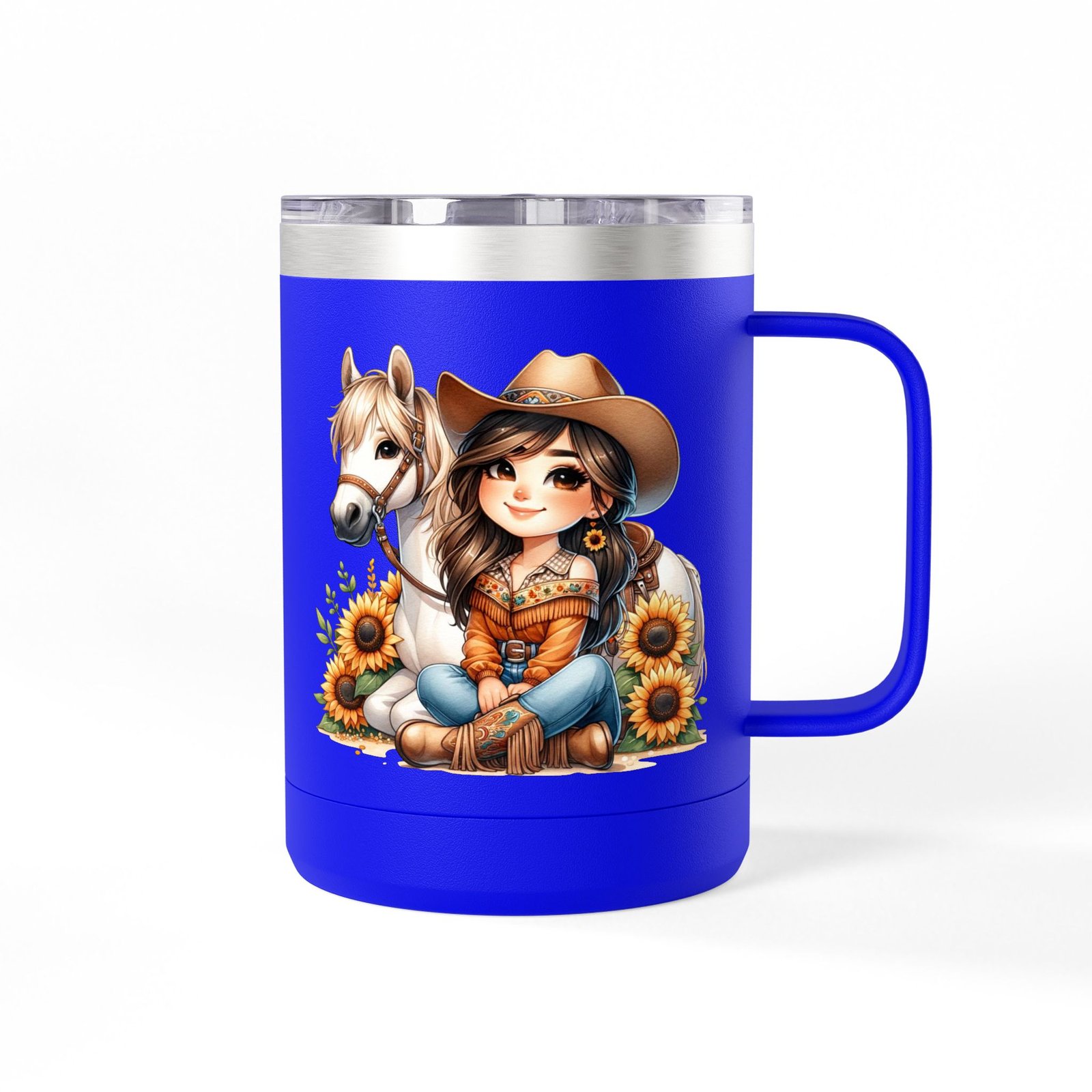 Cowgirl Sunflower Horse Coffee Mug Tumbler - Western Style Rustic Drinkware, Country Gift, Kitchen Decor, Cowgirl Lover Gift, Country Chic - Image 52