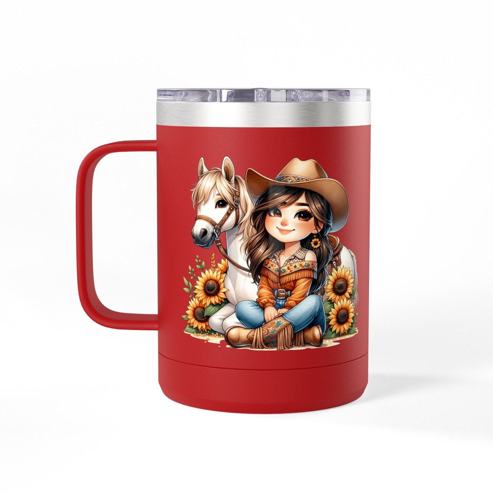 Cowgirl Sunflower Horse Coffee Mug Tumbler - Western Style Rustic Drinkware, Country Gift, Kitchen Decor, Cowgirl Lover Gift, Country Chic - Image 19