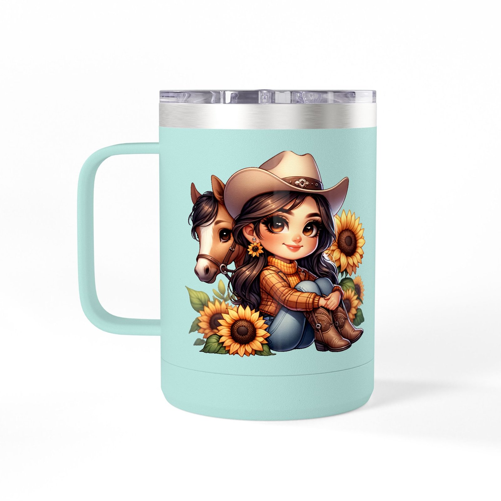 Cowgirl and Horse Coffee Mug Tumbler, Western Cowgirl Gift, Horse Lover Gift, 15oz Mug, Cowgirl Decor, Cowgirl Coffee Cup - Image 54