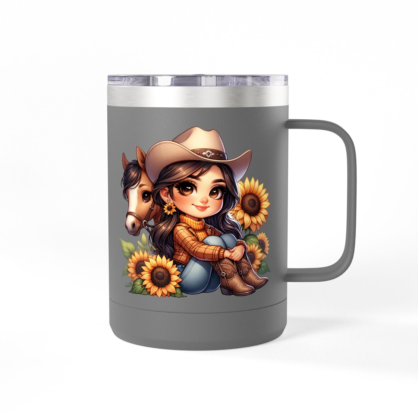 Cowgirl and Horse Coffee Mug Tumbler, Western Cowgirl Gift, Horse Lover Gift, 15oz Mug, Cowgirl Decor, Cowgirl Coffee Cup - Image 42