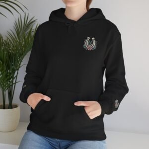 Horseshoe Wildflower Horse Unisex Hoodie, Gildan Soft Sweatshirt, Nature Lover Gift, Floral Animal Sweatshirt, Boho Horse Hoodie
