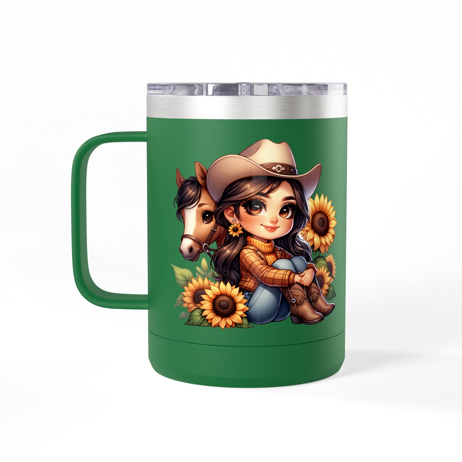 Cowgirl and Horse Coffee Mug Tumbler, Western Cowgirl Gift, Horse Lover Gift, 15oz Mug, Cowgirl Decor, Cowgirl Coffee Cup - Image 5