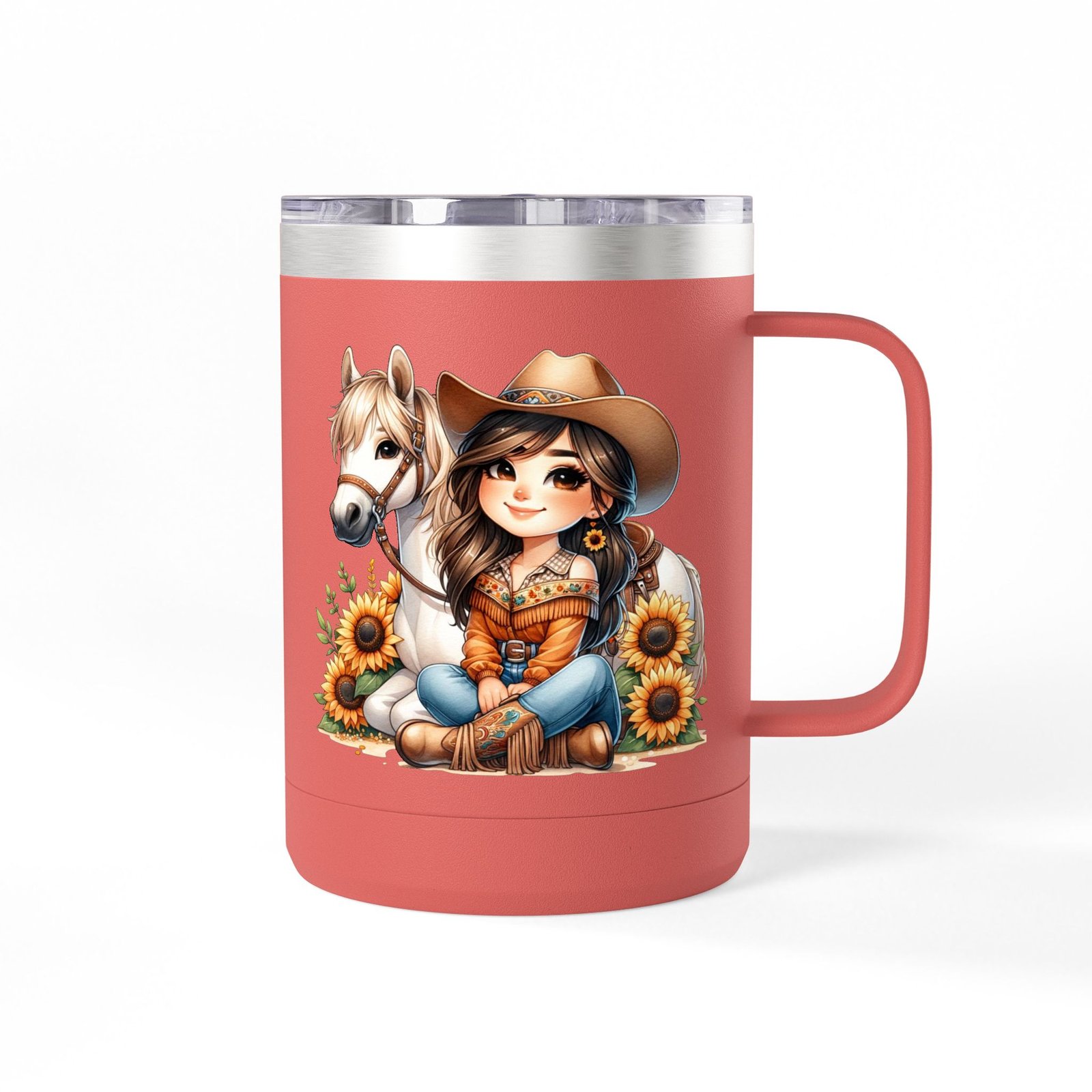 Cowgirl Sunflower Horse Coffee Mug Tumbler - Western Style Rustic Drinkware, Country Gift, Kitchen Decor, Cowgirl Lover Gift, Country Chic - Image 12